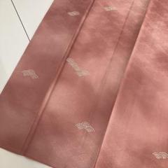 相良刺繍 青海波の地模様 一つ紋 付下げ 訪問着 正絹 T-5537