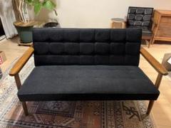 カリモク60 Kチェア 2シーター 「ソイブラック(SOY BLACK