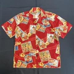 【訳あり】Hilo Hattie 半袖アロハシャツ　Mサイズ