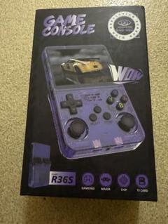 R36S ゲームコンソール 透明紫