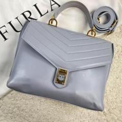 【現行品・激レア】FURLA フルラ　トルトナ　ハンドバッグ　2way ブルー