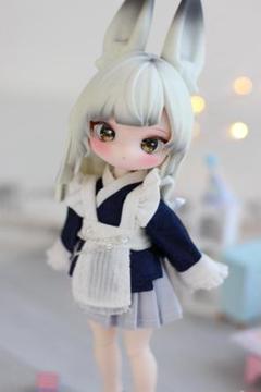 月飛び時間 かすたむフェイス ③ 現品販売】不可食用人形（Inedible Doll） 「月飛び時間」BJD