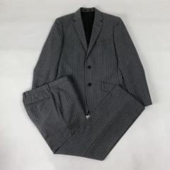 COMME CA ISM スーツ ストライプ グレー 総裏 *cc42