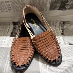 セスト　柔らか編み込みSESTO CROCHET メッシュ　グルカサンダル