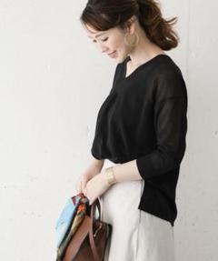 シアーvネックニット URBAN RESEARCH ROSSO
