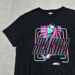 【2XL】SHAKIRA シャキーラ Tシャツ レディース バンドtシャツ shakiraシャキーラ 女性アーティスト 黒ブラック