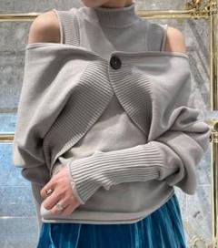 LE CIEL BLEU ニット セーター ウールカシミアタートルネック
