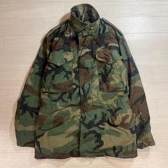 M-65 82年製 US実物 SCOVILL ZIP ウッドランドカモ 90s 米軍 U.S.ARMY パッチ付き ウッドランドカモ M-65