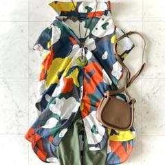 人気 マリメッコ marimekko 半袖 シャツワンピース KUKKIS