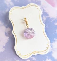 No.8 ハンドメイド 朝焼け空レジンチャーム