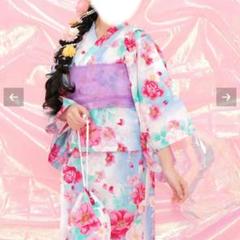 Bee des Bee 花柄 浴衣ワンピース 110センチセパレート