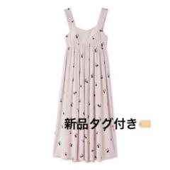 ジェラートピケ　チェリー柄ワンピース