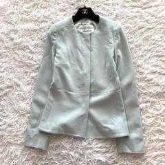 美品♦︎Max Mara♦︎ノーカラージャケット高級白タグツイード春
