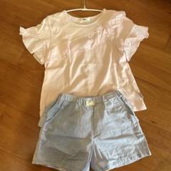 Noeil aime BeBe フリル付きTシャツとショートパンツセット