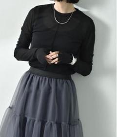 anana メッシュニットクループルオーバー