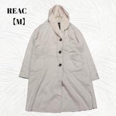やや汚れあり✨️REAC　リアク【M】フェイクムートン風フーディコート