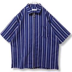 【Growth by in theattic】半袖　ブルー　青　メンズ　古着　L