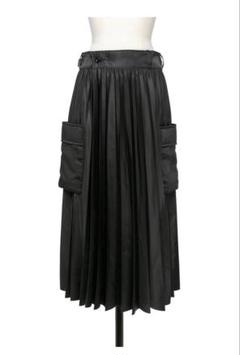 sacai Nylon Twill Skirt BLACK