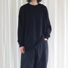 25ss comoli サイズ3 7Gクルーネックニット COMOLI 25SS 7G クルーネックニット size3