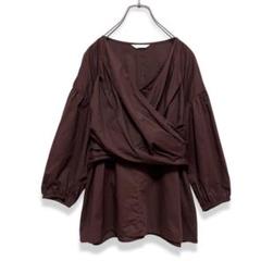 美品 グレディブリリアン ＣローンＦクロス７ＳＶ カシュクールブラウス
