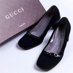 GUCCI/グッチ】 101 0199 厚底ヒール ストラップ パンプス