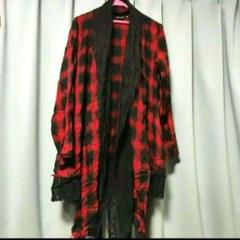 シヴァーライズ　赤と黒のチェック柄カーディガン シヴァーライズ CIVARIZE CIVARIZE【シヴァーライズ】Frame