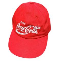 【Coca-Cola】ビンテージ　コカコーラ刺繍ロゴ ベースボールキャップ