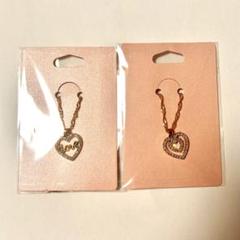 ハート型ネックレス2個セット ゴールド アクセサリー まとめ売り 未使用