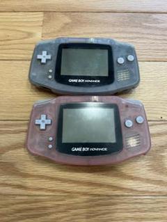 【ジャンク品】ゲームボーイアドバンス クリアグレー・ピンクセット