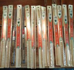 ニュースワロー　アフガン針まとめ売り③4号〜12号　1４本セット　編み棒針