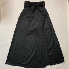 melt the lady stripe design long skirt