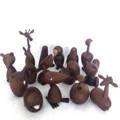 17日まで値下げ 千趣会 ロイヤルペット 北欧 ヴィンテージ 置物 15000 ROYAL PET(ロイヤルペット) WOOD ANIMAL(ウッドアニマル) 千趣会
