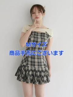アンドマリー　チェックワンピ　タイトワンピ アンドマリー チェックワンピース