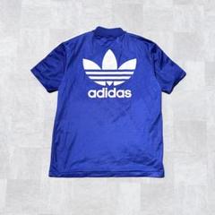 希少 デサント製 90s old adidas 両面 プリントロゴ Tシャツ