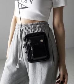 ミームセレクト　メタリックドロストワンマイルミニショルダーバッグ