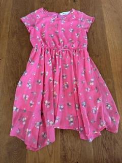 H&M ピンク 花柄 ワンピース EUR128 US 7-8Y