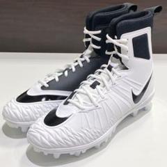 新品 NIKE FORCE SAVAGE 30cm 白×黒 アメフトスパイク
