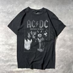 Q27 古着80s復刻AC/DC バンドTシャツ　黒