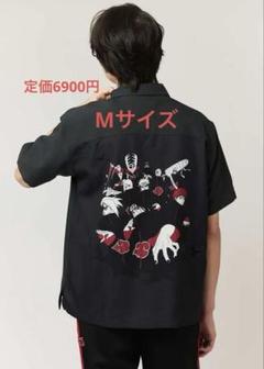 NARUTO ナルト ビッグシルエットオーブンカラーシャツ　暁 グラニフ M