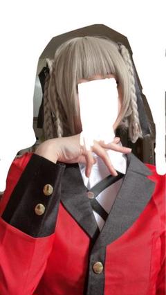 賭ケグルイ 桃喰綺羅莉 風 ウィッグ 賭ケグルイ 生徒会長 桃喰綺羅莉 コスプレウィッグ 髪飾り付き