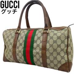 GUCCI グッチ シマ レザー ハンド バッグ ミニ ボストン ブラウン 茶 GUCCI グッチ シマ レザー ハンド バッグ ミニ ボストン ブラウン 茶