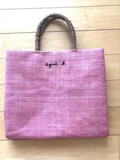 988 agnes b. アニエスベー かごバッグ ポーチ付き 極美品