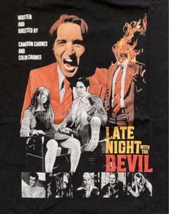 悪魔と夜ふかし 映画 Tシャツ LateNightwiththeDevil 新品 悪魔と夜ふかし 映画 Tシャツ LateNightwiththeDevil 洋画
