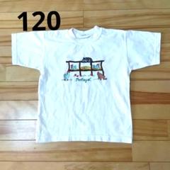美品　 ポルトガル 　ニワトリ 猫刺繍　 T シャツ　 半袖　 白