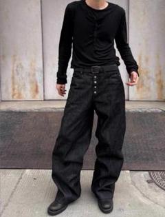パンツ NO/FAITH STUDIOS DENIM PANTS LOW WAISTED DENIM USED BLACK – NO/FAITH STUDIOS