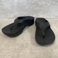 TELIC 厚底リカバリーサンダル L ブラック
