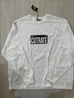 【新品タグ付き】CutRate ホワイト ロングスリーブ Tシャツ L