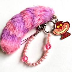ディズニーしっぽストラップ チェシャ猫 チャンドゥ チップとデール チェシャ猫しっぽストラップディズニー