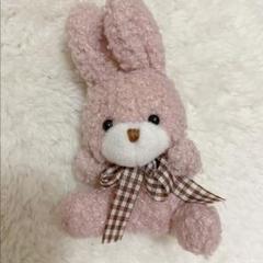 ファー素材 ウサギ型ぬいぐるみ