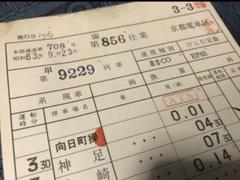 JR西日本　381系　くろしお　運転士時刻表　スタフ JR西日本 381系 くろしお 運転士時刻表 スタフ - メルカリ